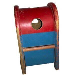Playskool Postal Station Vintage  Wooden Toy Mailbox1960's